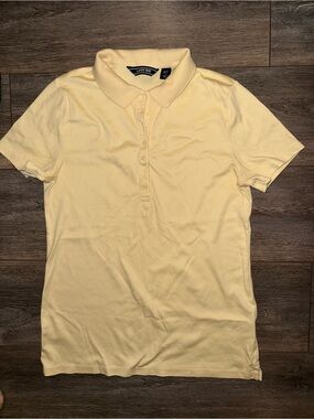 Lands' End Pale Yellow Women's Polo